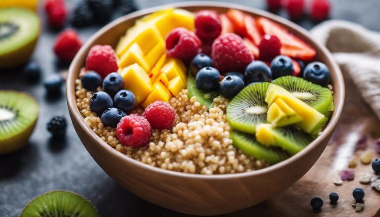 Sous Vide Quinoa Breakfast Bowl With Mixed Fruit