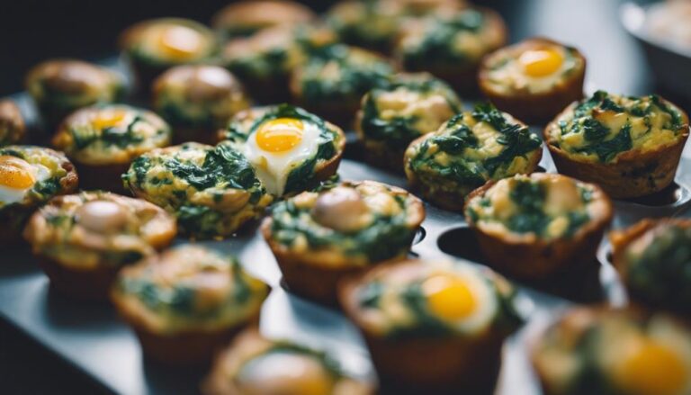 Sous Vide Spinach and Mushroom Egg Muffins