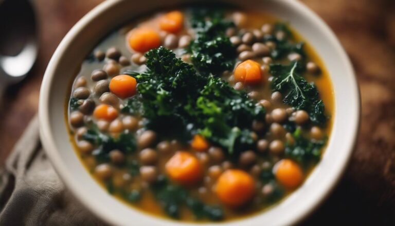 Sous Vide Lentil Soup With Kale