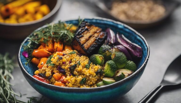 Lunch Sous Vide Quinoa and Grilled Vegetable Bowl