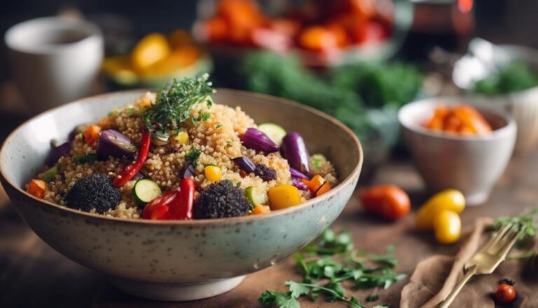 Sous Vide Organic Quinoa and Roasted Vegetable Bowl