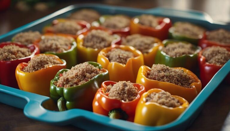 Stuffed Bell Peppers With Quinoa and Turkey