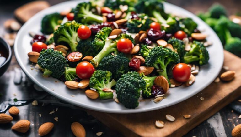 Roasted Broccoli and Almond Salad