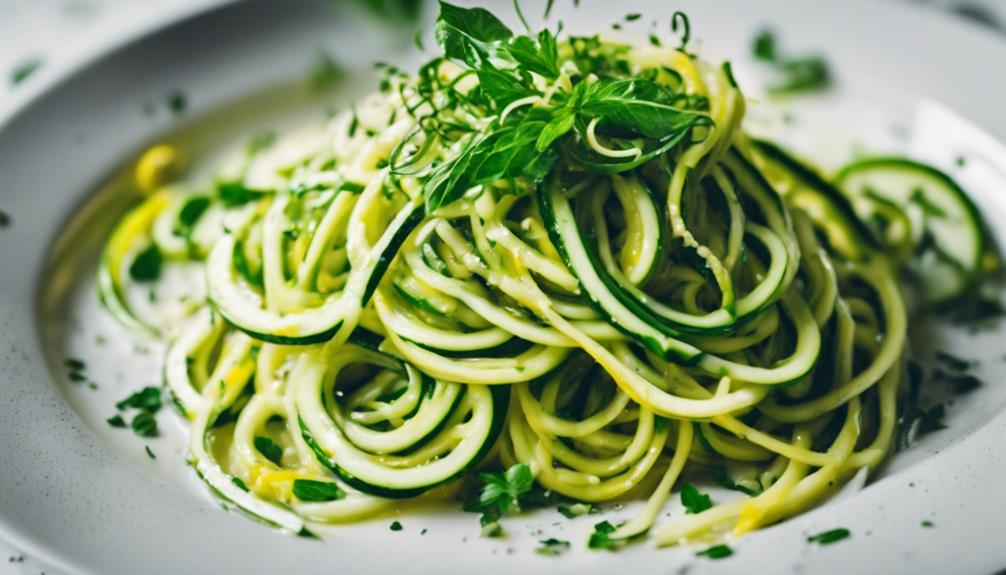 healthy spiralized zucchini recipe