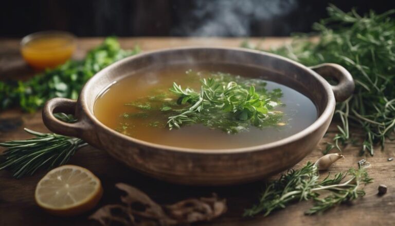 Bone Broth With Fresh Herbs