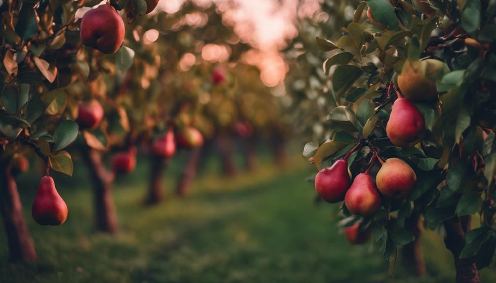 history of red pears