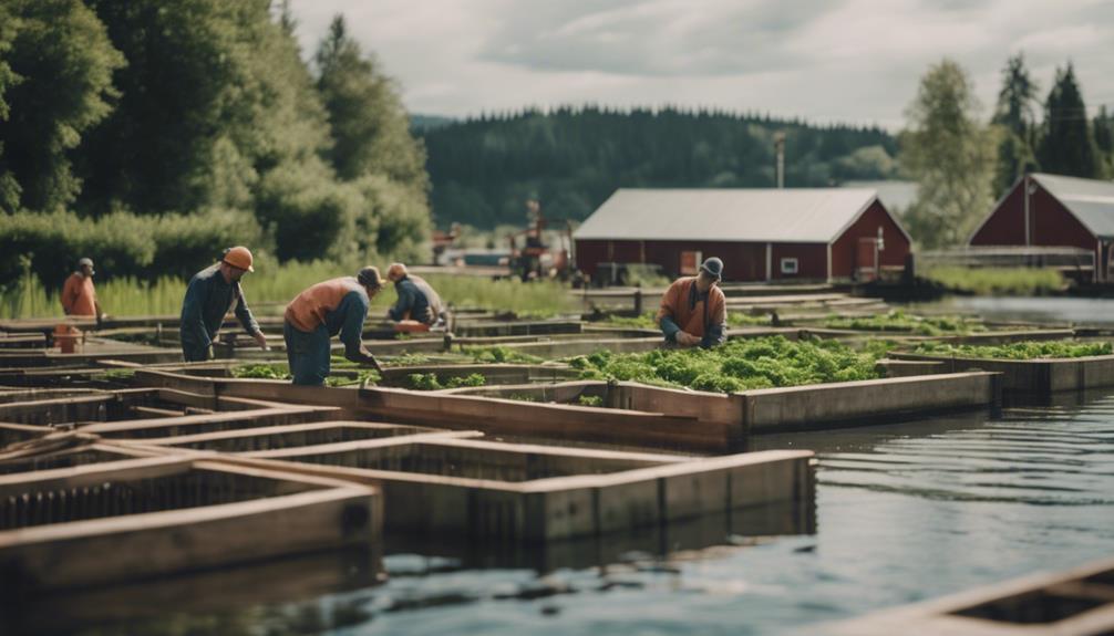 inception of salmon farming