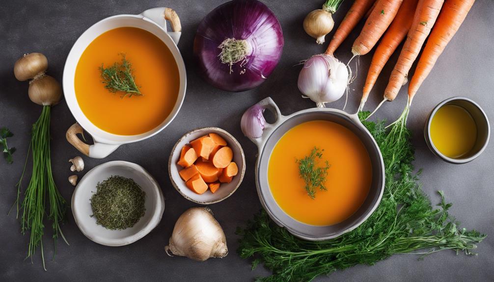 ingredients for hearty soup