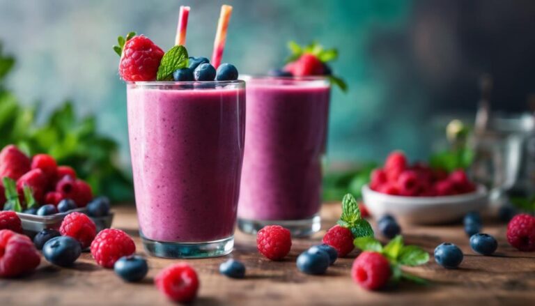 Fresh Berry Smoothie With Local Yogurt