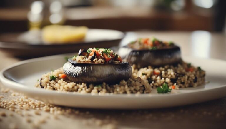 Reflective Roast: Portobello Mushrooms With Quinoa Pilaf