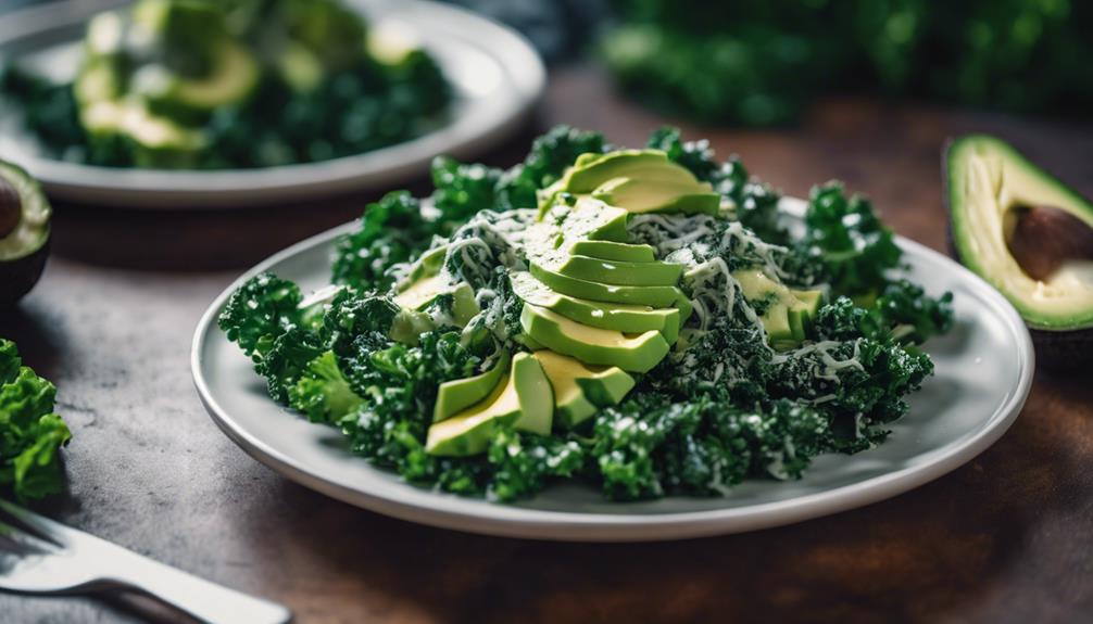 nutrient rich kale stands out