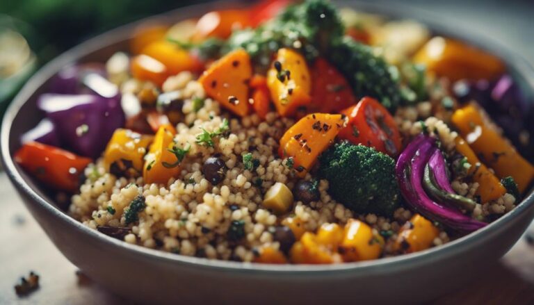 Sous Vide Quinoa and Roasted Vegetable Bowl