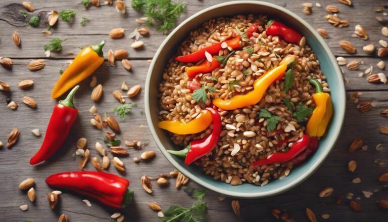 Fulfilling Farro and Roasted Pepper Salad