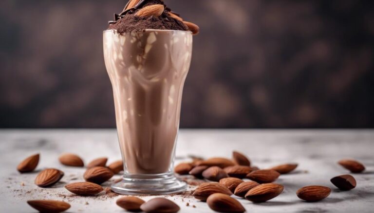 High-Protein Chocolate Almond Shake