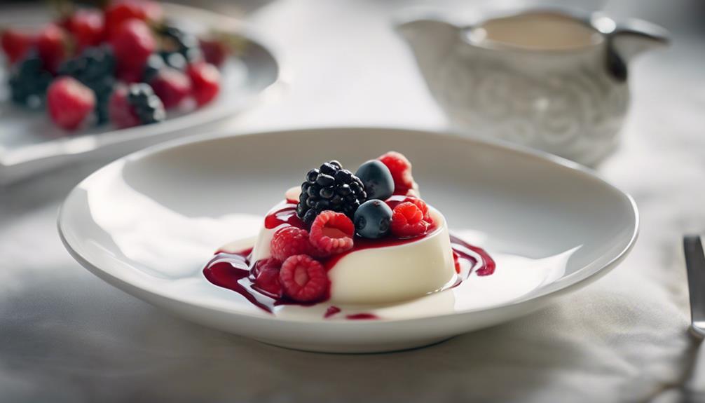 panna cotta italian dessert