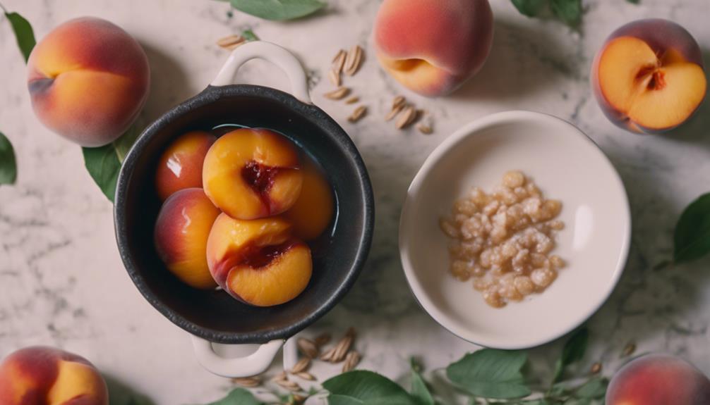 peaches in historical recipes