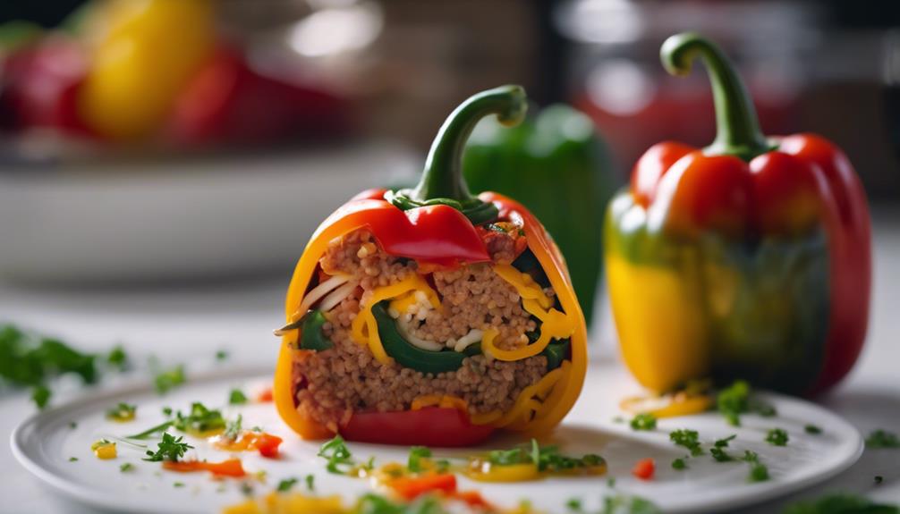 peppers stuffed with rice