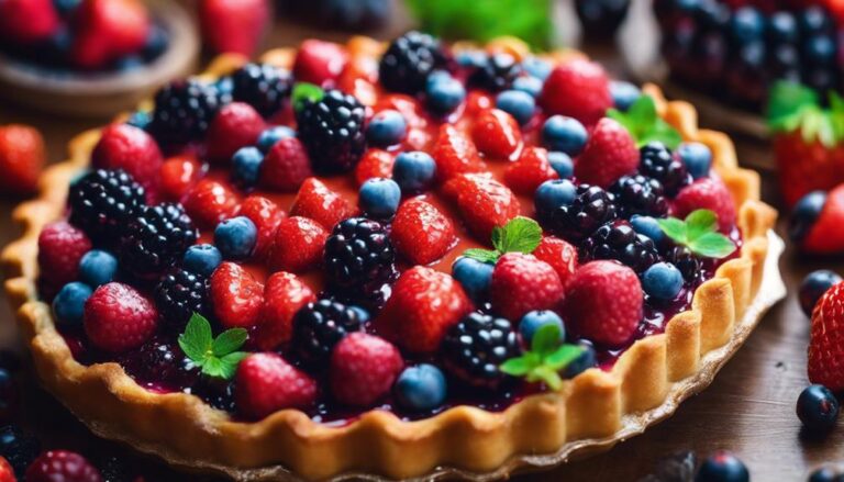 Rainbow Berry Tart