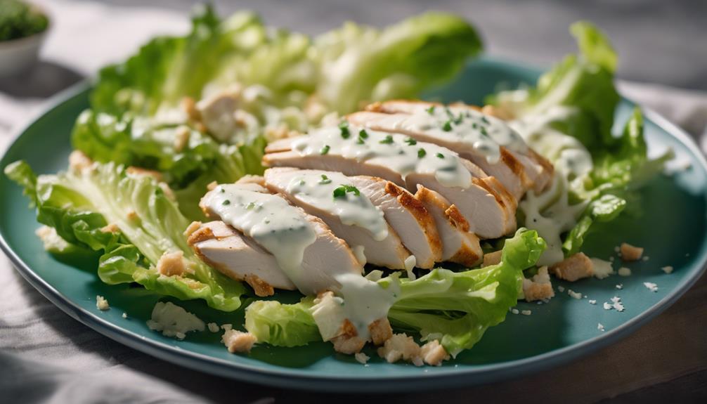 perfectly cooked chicken salad