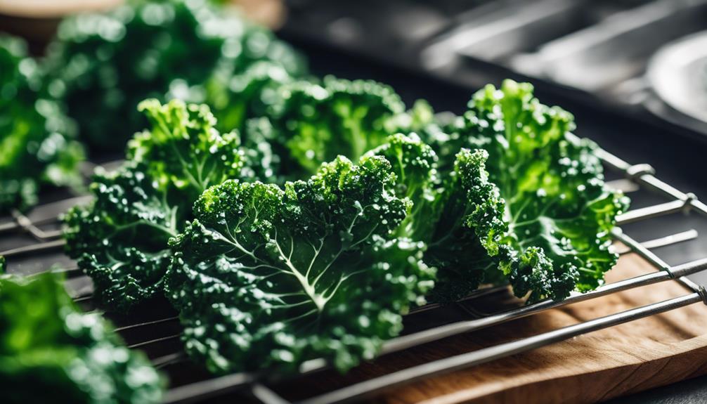 perfectly cooked crispy kale