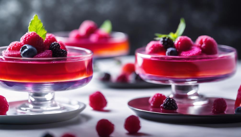 perfectly cooked fruit gelatin