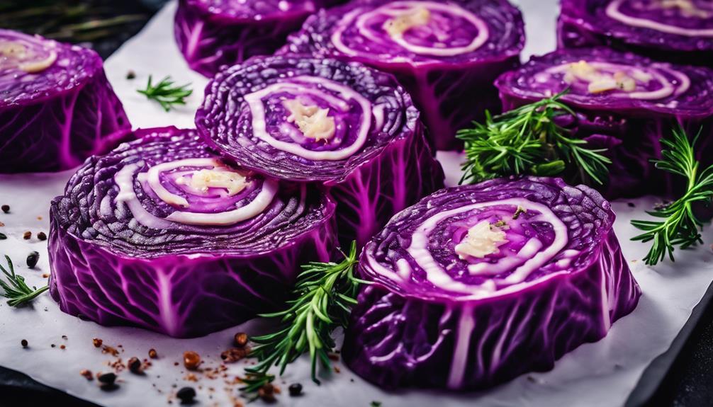 perfectly cooked purple cabbage