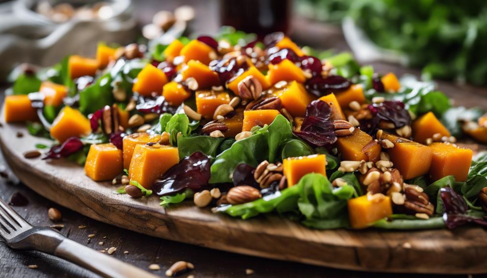 perfectly cooked squash salad