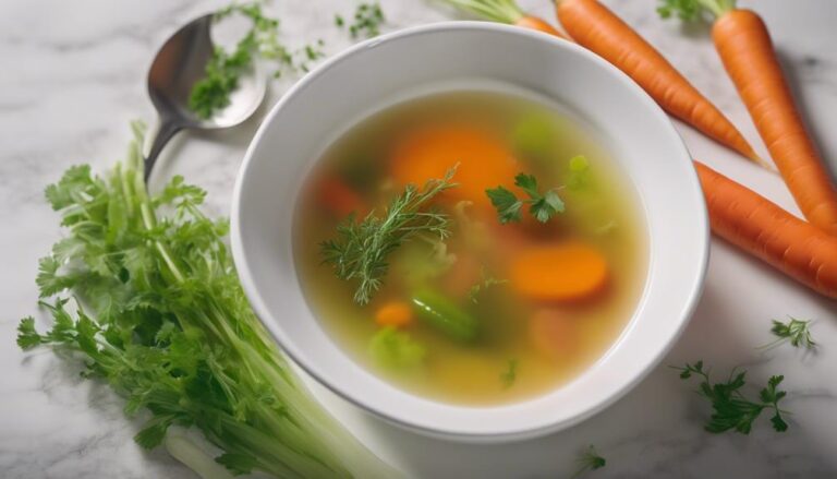 Sous Vide Clear Vegetable Soup