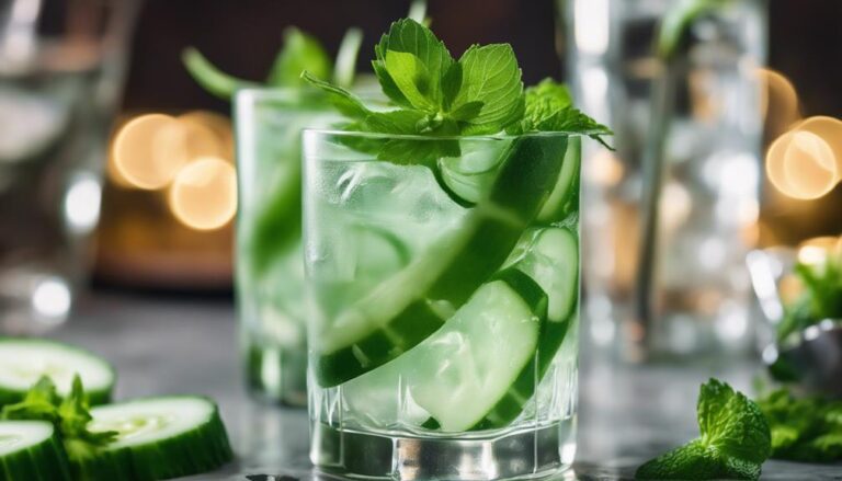 Sous Vide Cucumber and Mint Cooler