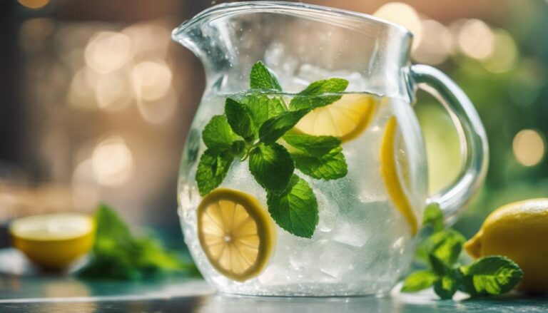 Fresh Lemon and Mint Water