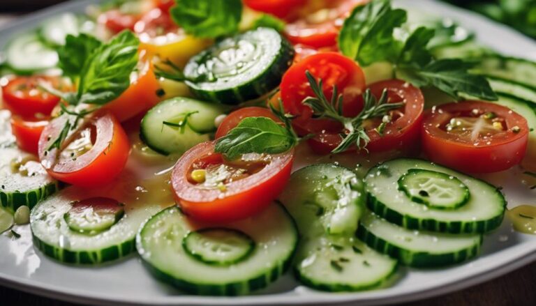 Cucumber and Tomato Salad With Olive Oil