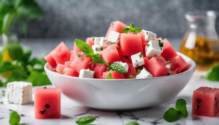 Sous Vide Watermelon and Feta Salad With Mint