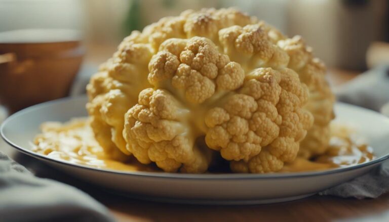 Baked Cauliflower With Cheese Sauce