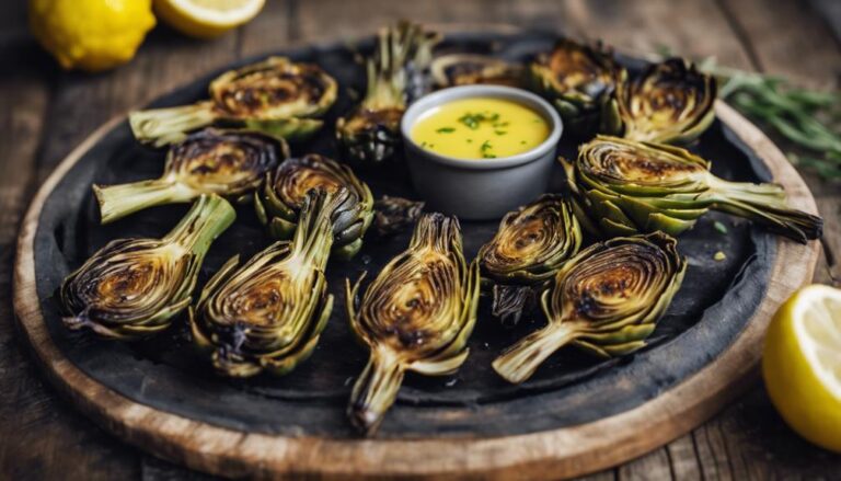 Grilled Artichokes With Lemon Dipping Sauce