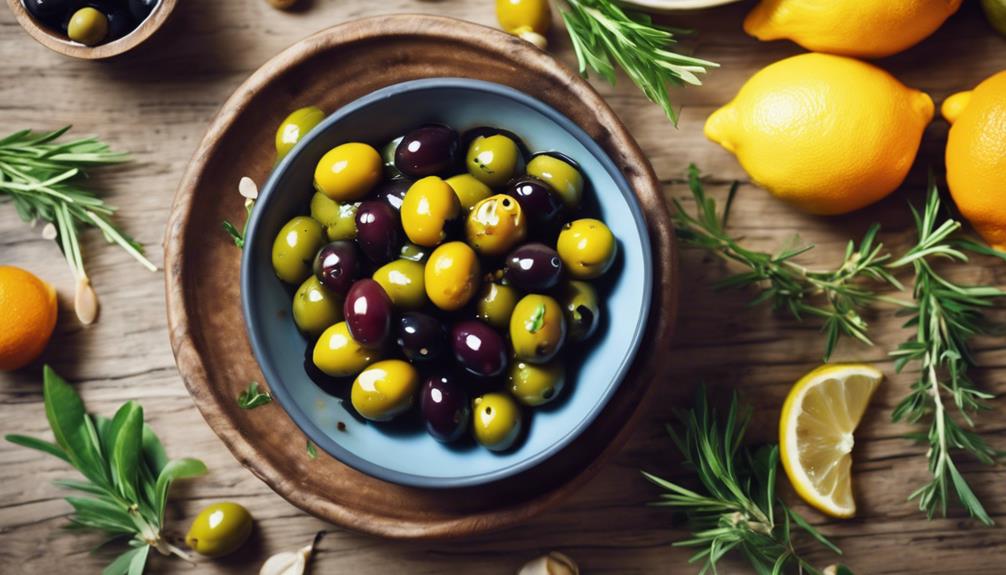 savory marinated olives recipe