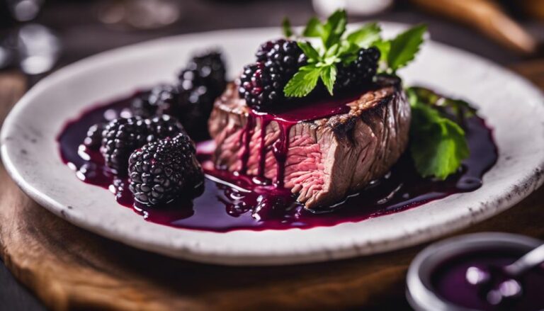 Sous Vide Venison With Blackberry Sauce