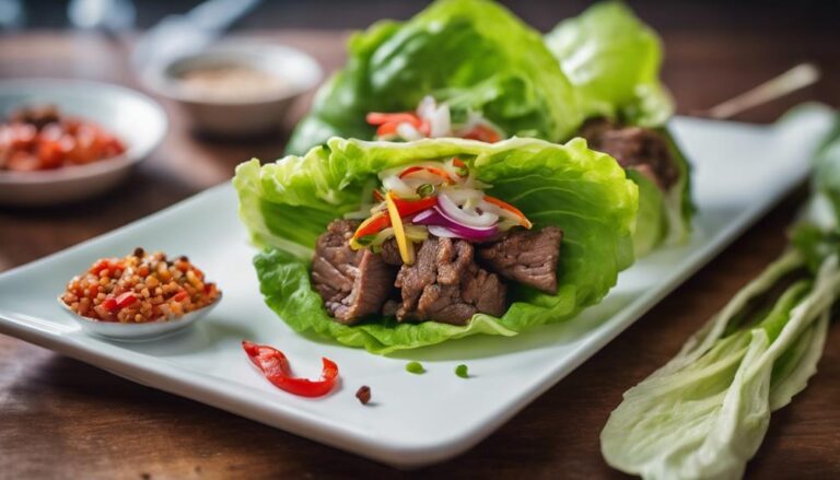 Sous Vide Spicy Beef Lettuce Wraps