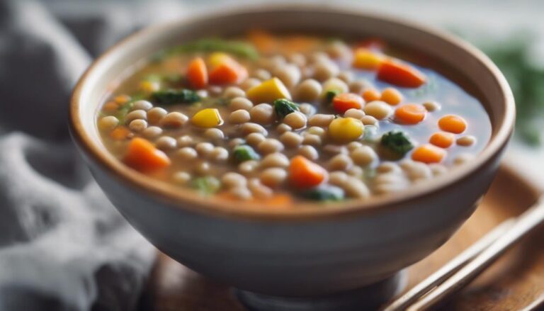 Barley and Lentil Soup With Sous Vide Vegetables