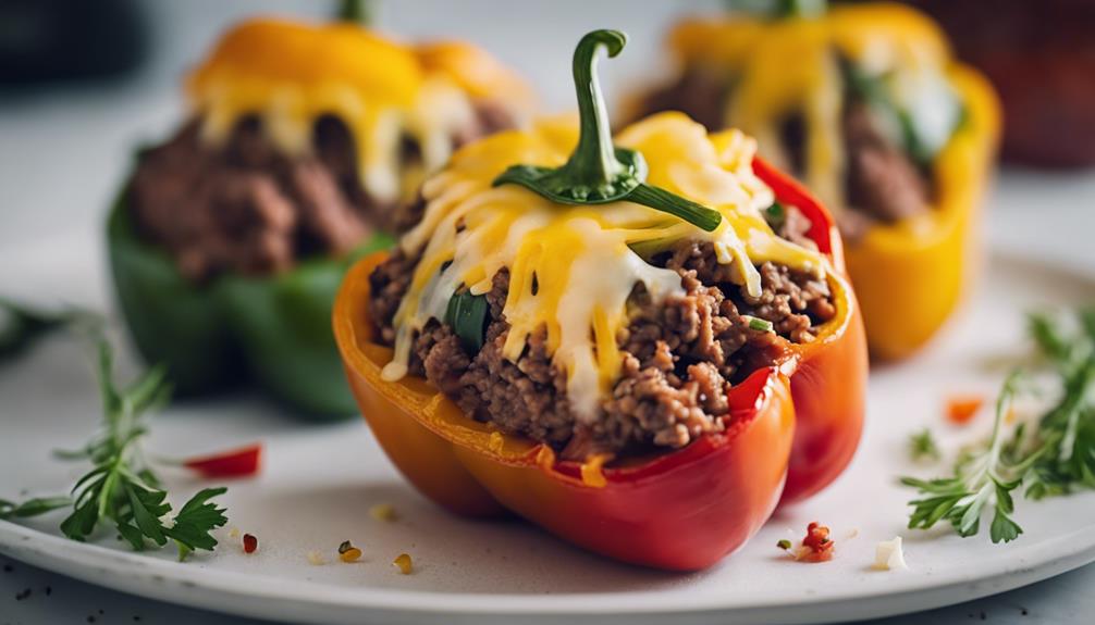 savory stuffed peppers recipe