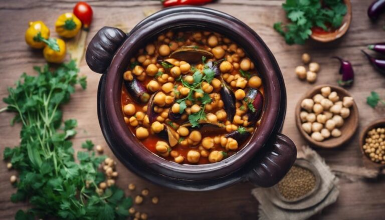 Sous Vide Eggplant and Chickpea Tagine