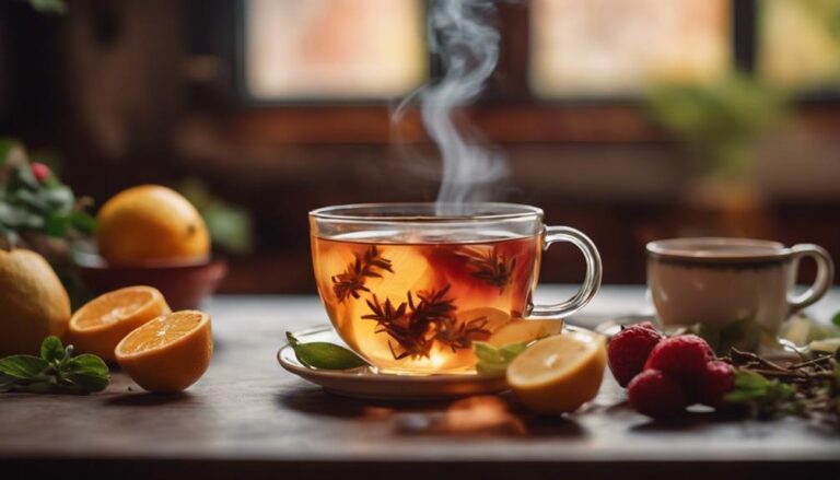 Awakening Aromas: Herbal Tea and Fruit Compote