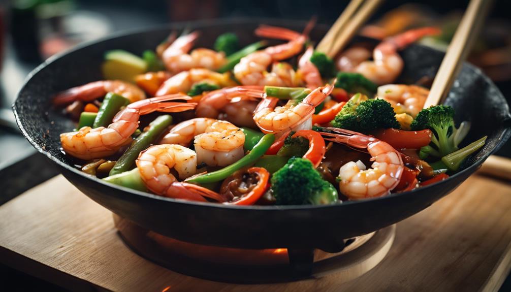 shrimp vegetables soy sauce