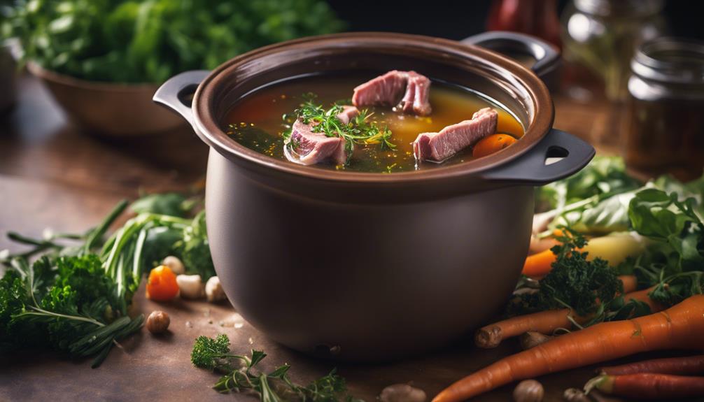 slow cooked beef broth perfection