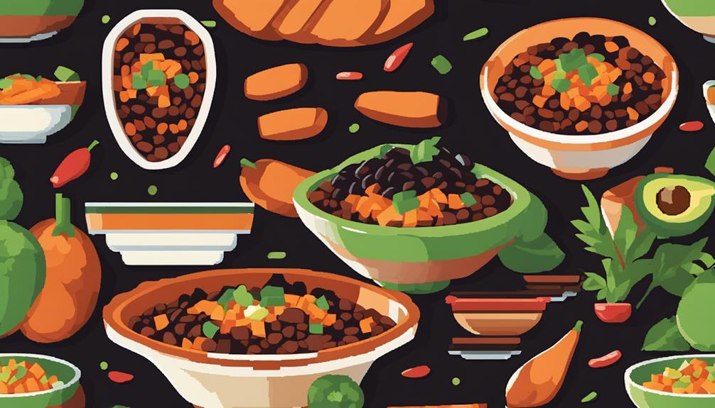 slow cooked black bean chili