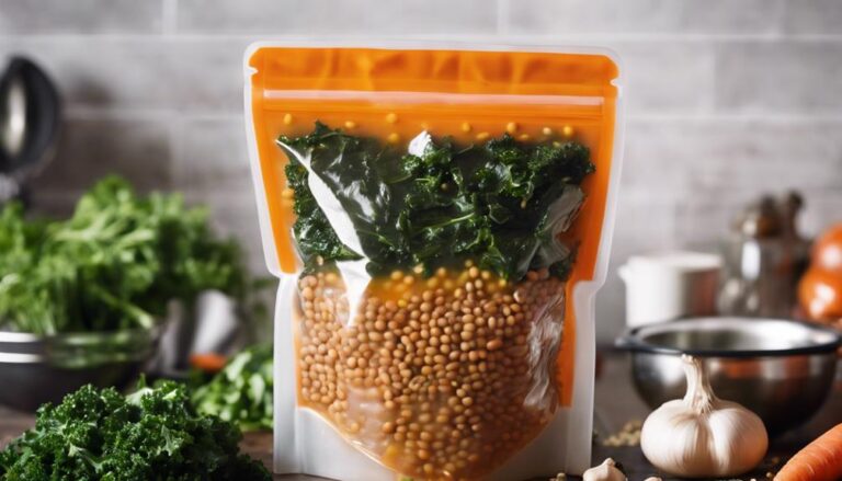 Sous Vide Lentil and Kale Soup