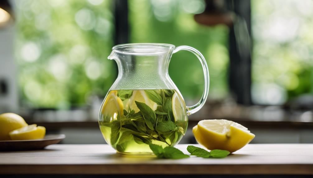 soothing green tea infusion