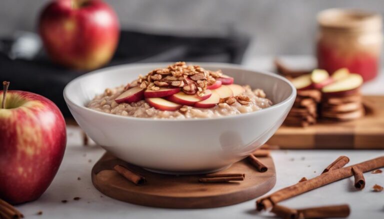 Breakfast Sous Vide Red Apple Cinnamon Oats