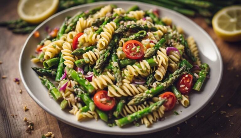 Whole Wheat Pasta Salad With Sous Vide Asparagus and Lemon Vinaigrette