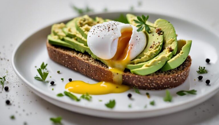 Breakfast Whole Grain Avocado Toast With Sous Vide Poached Egg