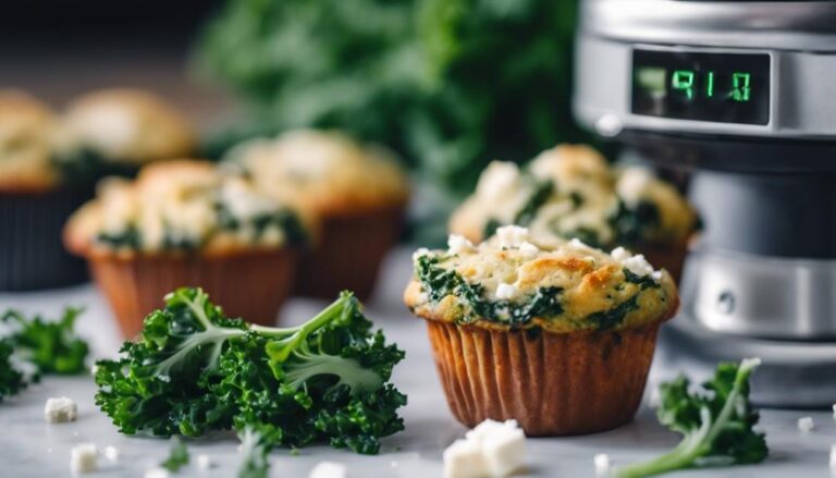 Breakfast Sous Vide Kale and Feta Breakfast Muffins